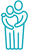 people hugging icon