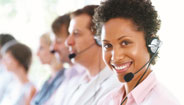 Woman on Headset
