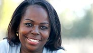 Woman smiling