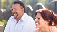Couple smiling outside Couple smiling outside